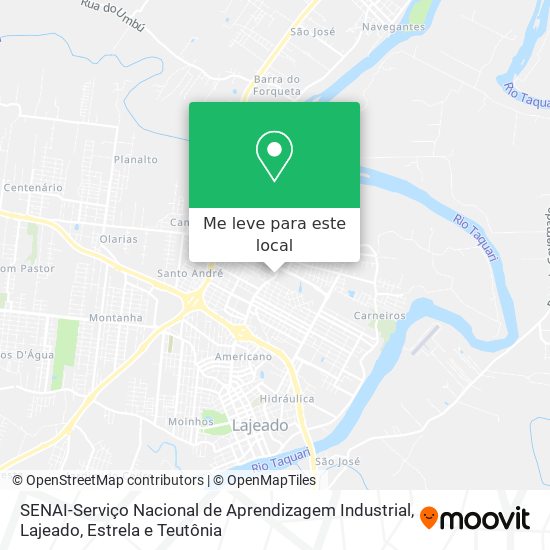 SENAI-Serviço Nacional de Aprendizagem Industrial mapa