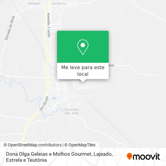 Dona Olga Geleias e Molhos Gourmet mapa