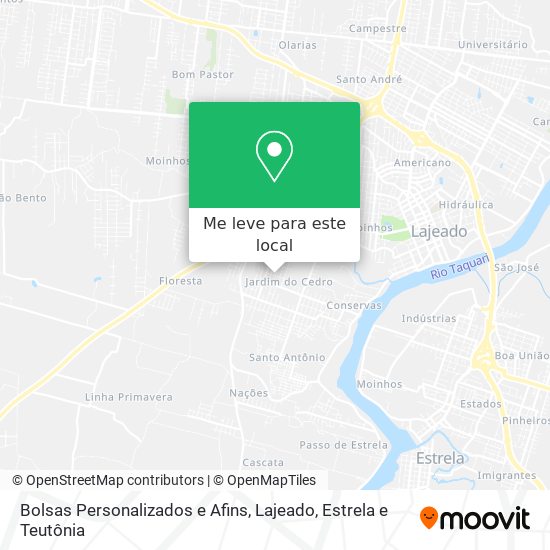 Bolsas Personalizados e Afins mapa