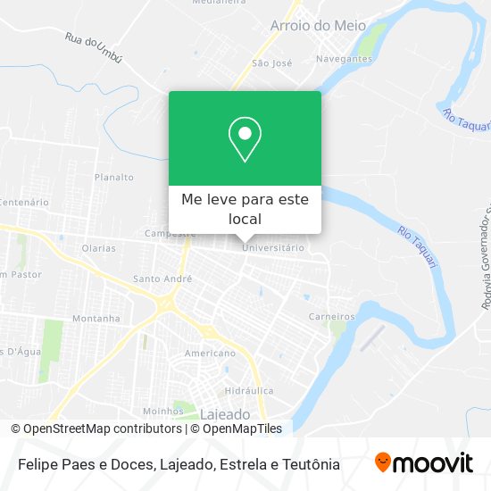 Felipe Paes e Doces mapa