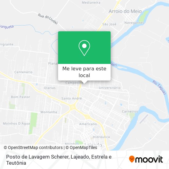 Posto de Lavagem Scherer mapa