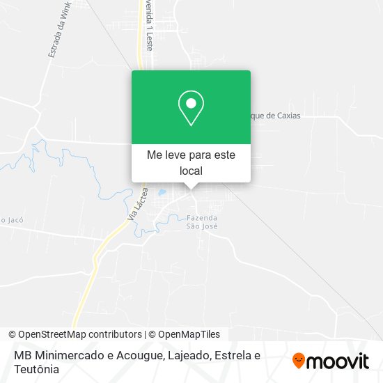 MB Minimercado e Acougue mapa