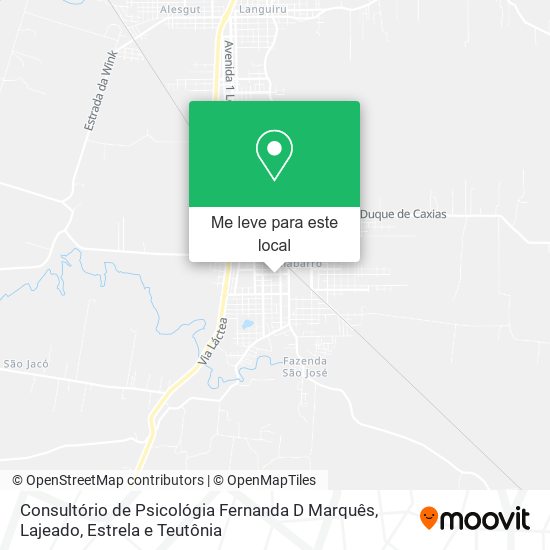 Consultório de Psicológia Fernanda D Marquês mapa