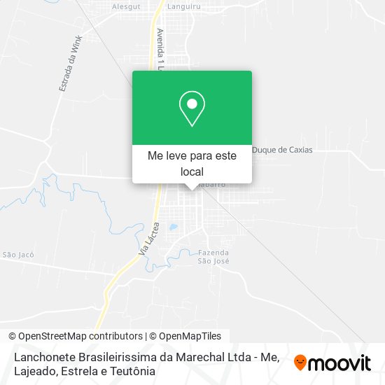 Lanchonete Brasileirissima da Marechal Ltda - Me mapa