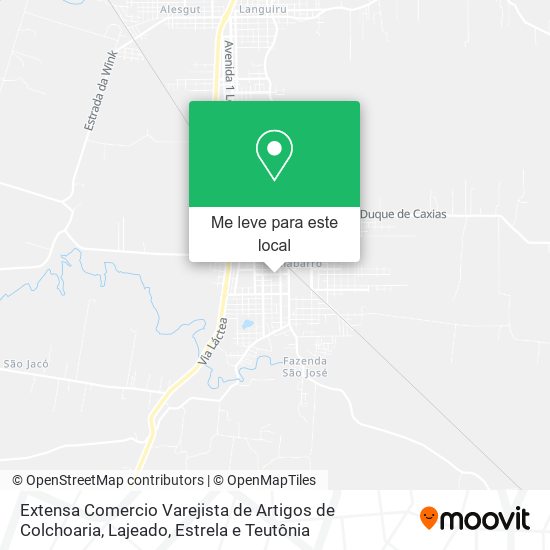 Extensa Comercio Varejista de Artigos de Colchoaria mapa