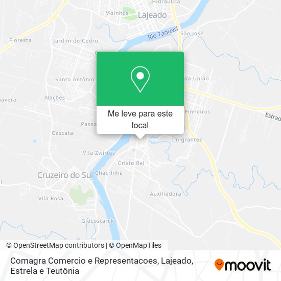 Comagra Comercio e Representacoes mapa