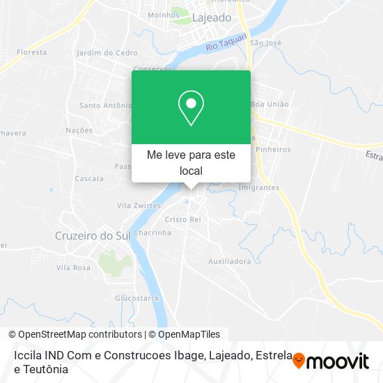 Iccila IND Com e Construcoes Ibage mapa