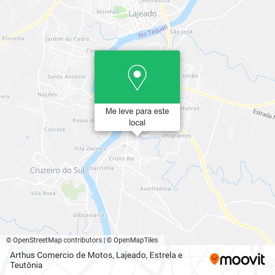 Arthus Comercio de Motos mapa