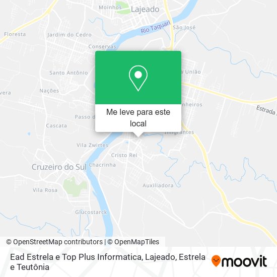 Ead Estrela e Top Plus Informatica mapa