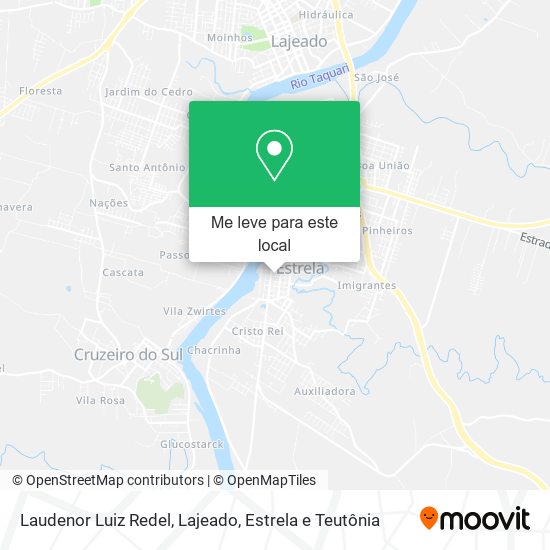 Laudenor Luiz Redel mapa