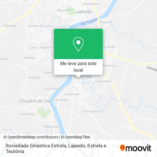 Sociedade Ginástica Estrela mapa