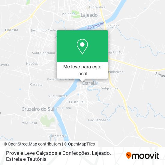 Prove e Leve Calçados e Confecções mapa