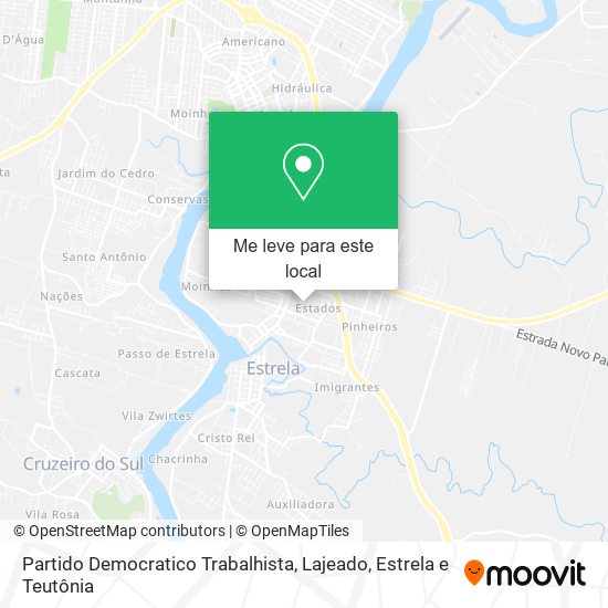 Partido Democratico Trabalhista mapa