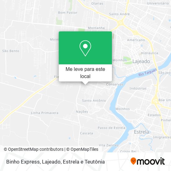 Binho Express mapa