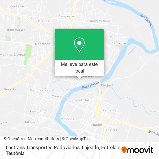 Lactrans Transportes Rodoviarios mapa