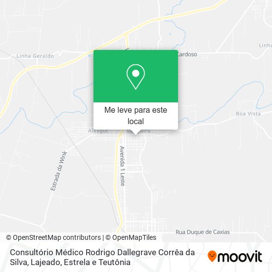 Consultório Médico Rodrigo Dallegrave Corrêa da Silva mapa