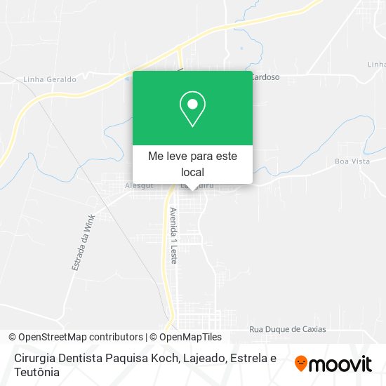 Cirurgia Dentista Paquisa Koch mapa