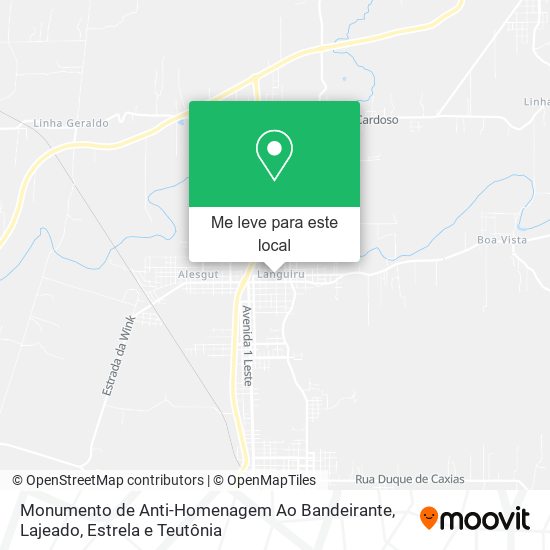 Monumento de Anti-Homenagem Ao Bandeirante mapa