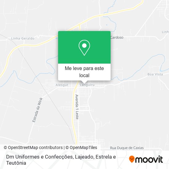 Dm Uniformes e Confecções mapa