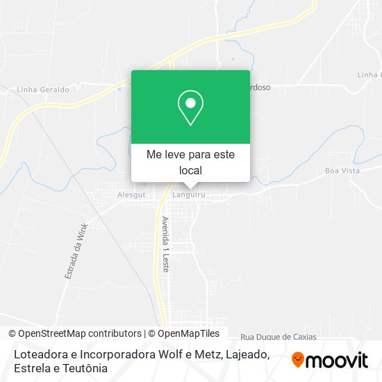 Loteadora e Incorporadora Wolf e Metz mapa