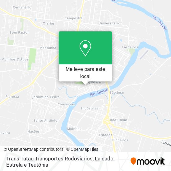 Trans Tatau Transportes Rodoviarios mapa