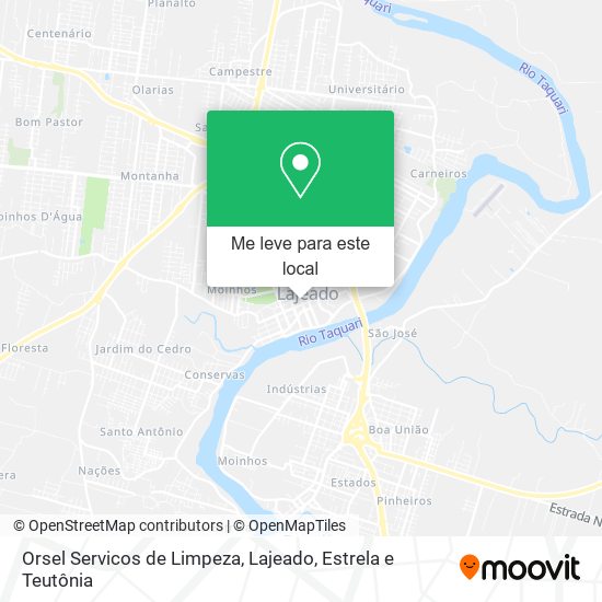 Orsel Servicos de Limpeza mapa