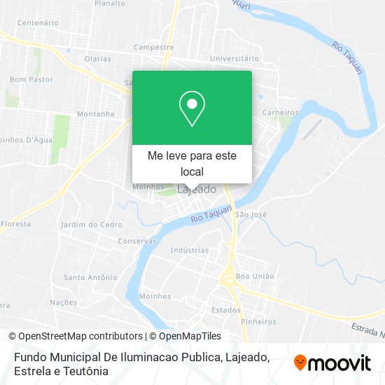 Fundo Municipal De Iluminacao Publica mapa