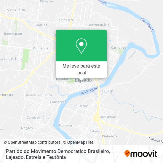 Partido do Movimento Democratico Brasileiro mapa