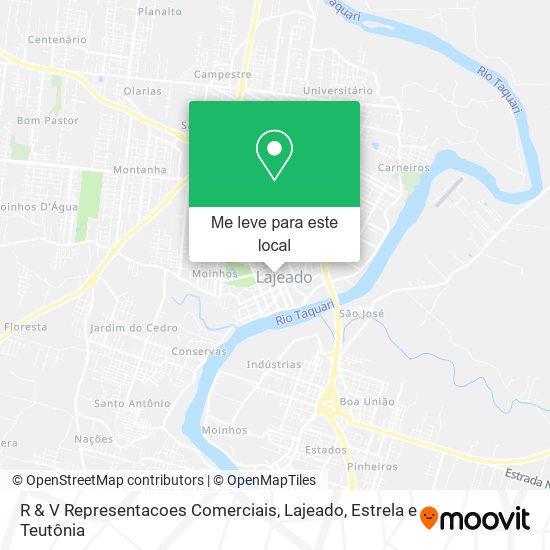 R & V Representacoes Comerciais mapa