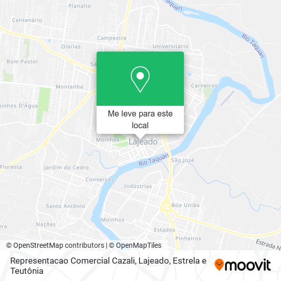 Representacao Comercial Cazali mapa