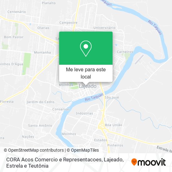 CORA Acos Comercio e Representacoes mapa
