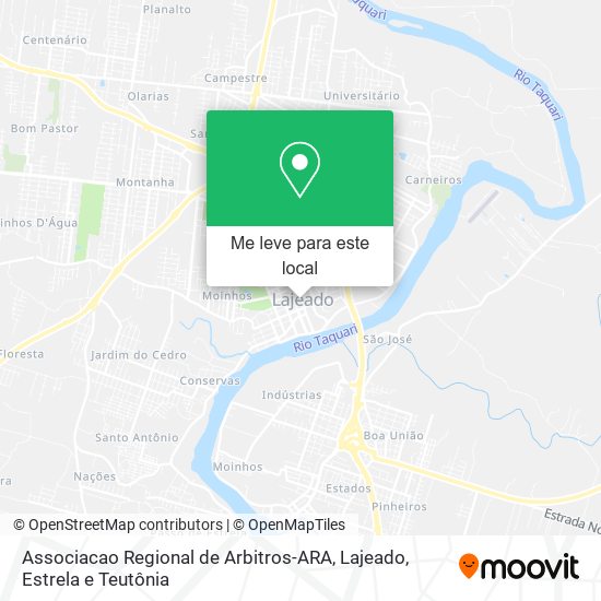 Associacao Regional de Arbitros-ARA mapa