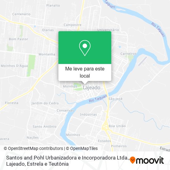 Santos and Pohl Urbanizadora e Incorporadora Ltda. mapa