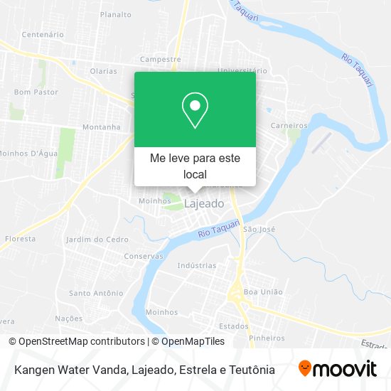 Kangen Water Vanda mapa