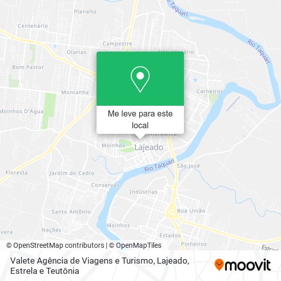 Valete Agência de Viagens e Turismo mapa