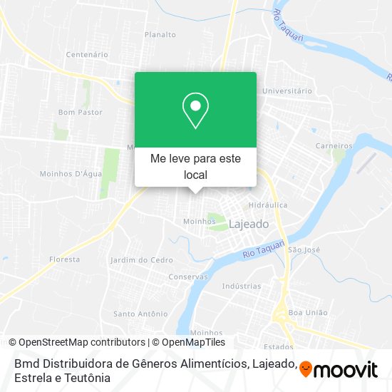 Bmd Distribuidora de Gêneros Alimentícios mapa