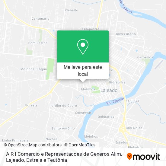 A R I Comercio e Representacoes de Generos Alim mapa