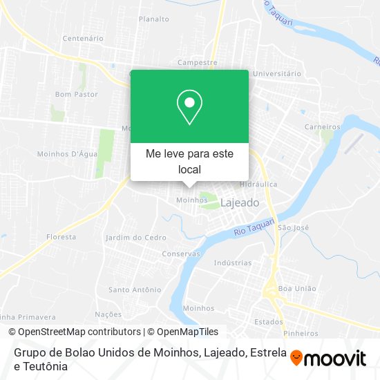 Grupo de Bolao Unidos de Moinhos mapa