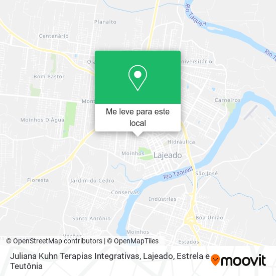 Juliana Kuhn Terapias Integrativas mapa