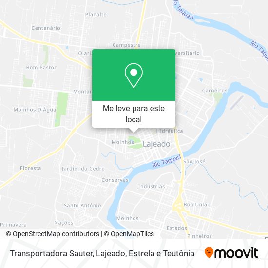 Transportadora Sauter mapa