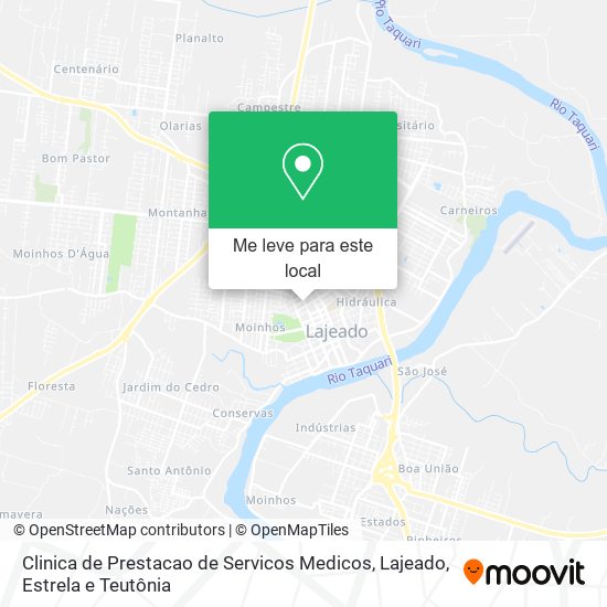 Clinica de Prestacao de Servicos Medicos mapa