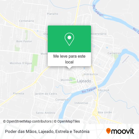 Poder das Mãos mapa