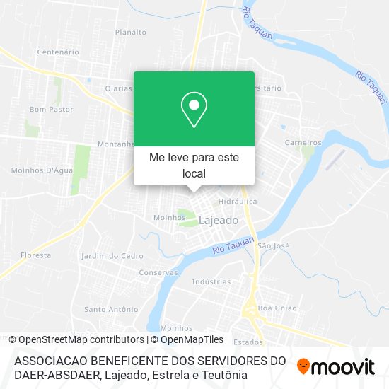 ASSOCIACAO BENEFICENTE DOS SERVIDORES DO DAER-ABSDAER mapa