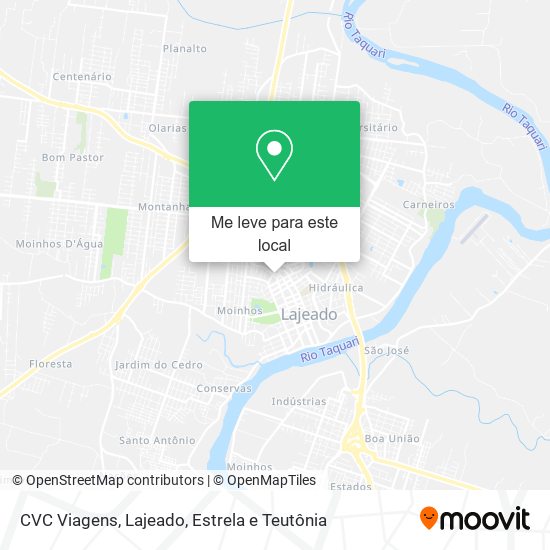 CVC Viagens mapa