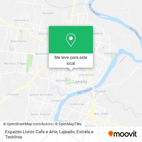 Espazzo Livros Cafe e Arte mapa