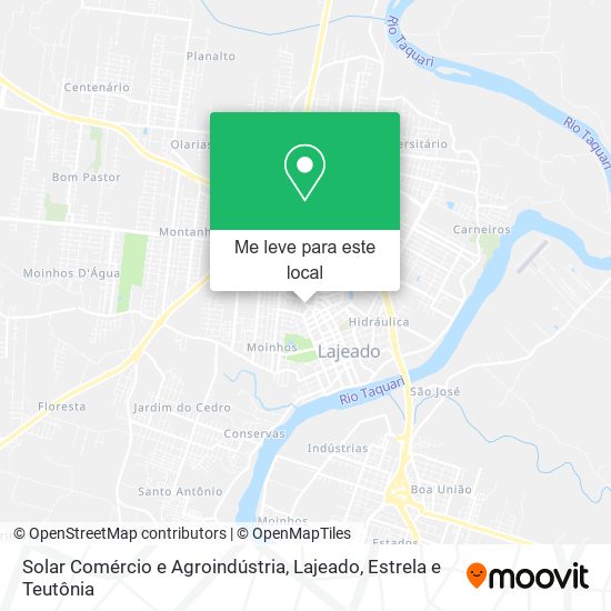 Solar Comércio e Agroindústria mapa