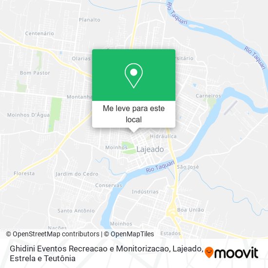 Ghidini Eventos Recreacao e Monitorizacao mapa