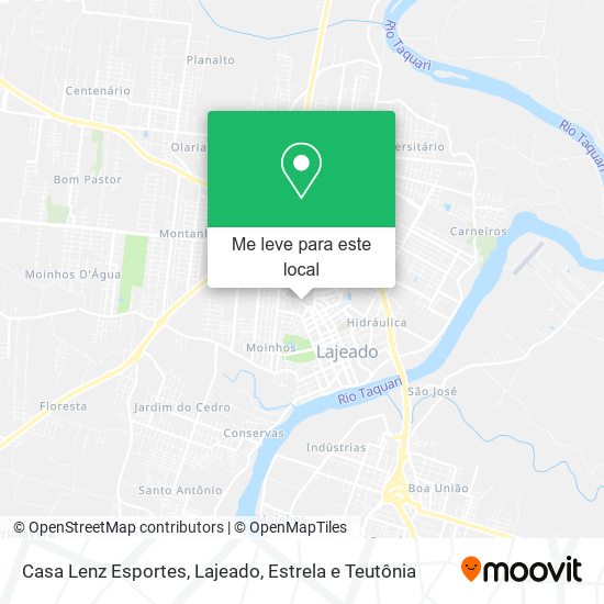 Casa Lenz Esportes mapa