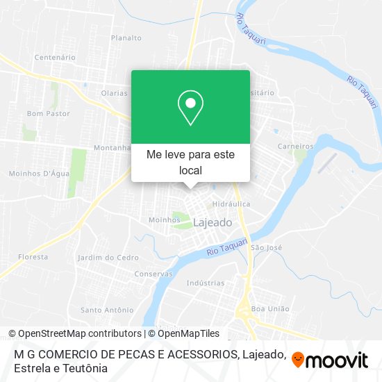 M G COMERCIO DE PECAS E ACESSORIOS mapa