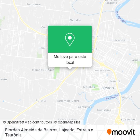 Elordes Almeida de Bairros mapa